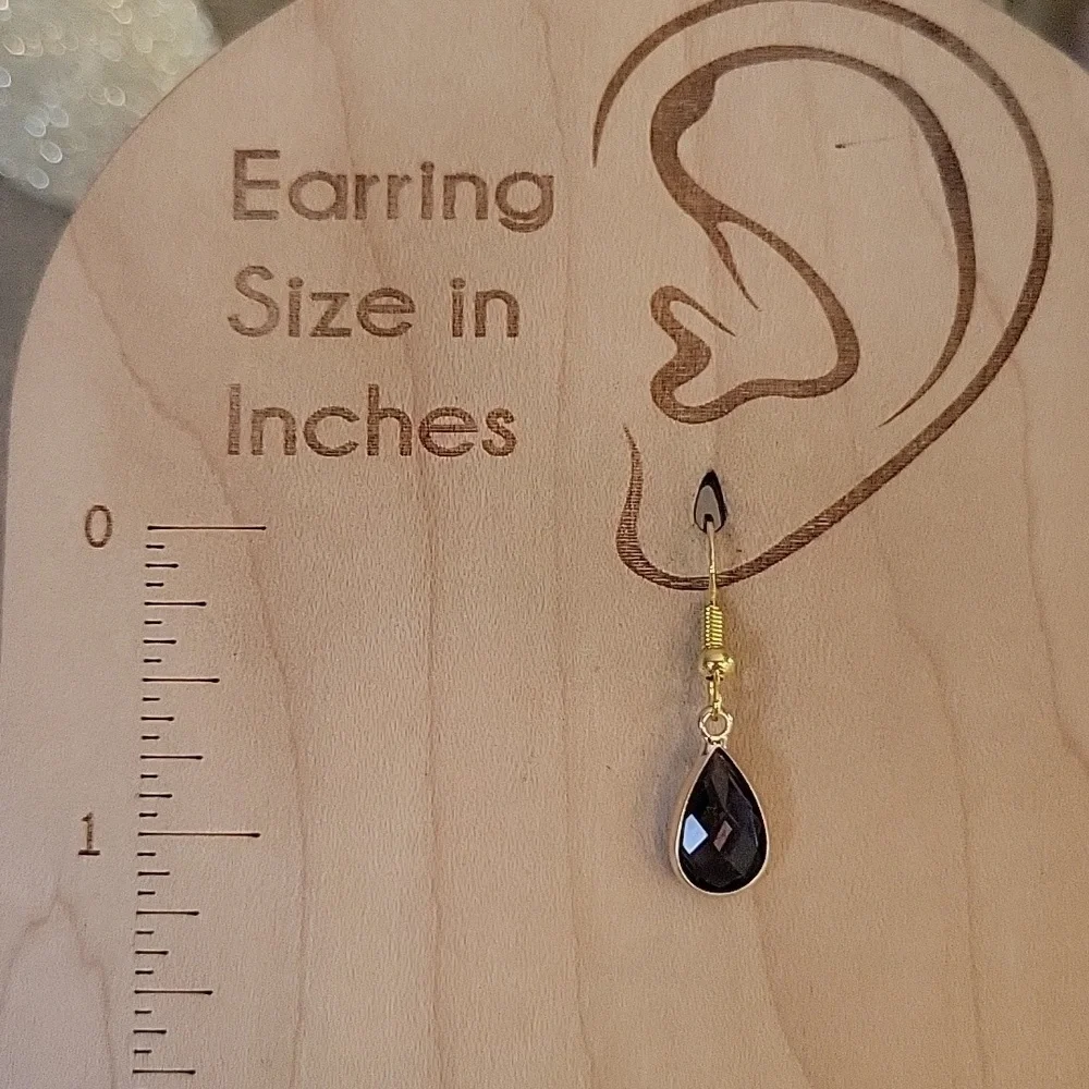Dainty Grape Glass Drop Earrings